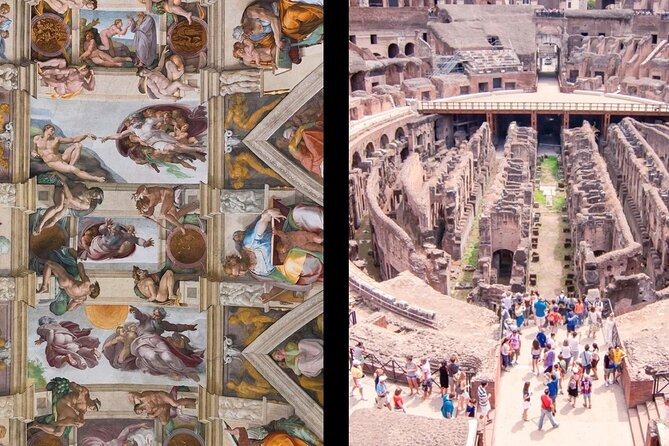 1-Day Rome: Vatican & Colosseum Tour with Transport - Sistine Chapel: Expect Silence, Respect the Rules