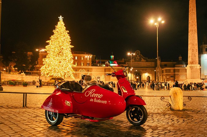 2h Xmas Lights Panoramic Vespa Sidecar Tour - Drivers and commentary: the real difference