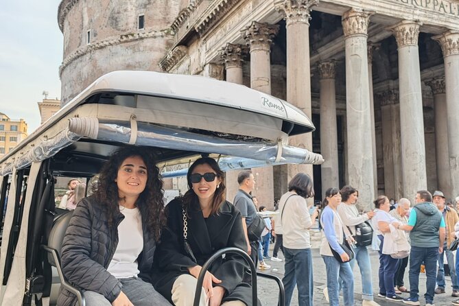 A Historic Golf Cart Experience in Rome - Comfort and photo timing: rain covers and quick stops