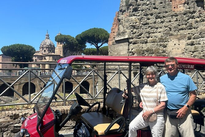 Ancient Rome Tour in a Golf Cart - Onboard Tools: Headsets, Interactive Reading, and Photo Time
