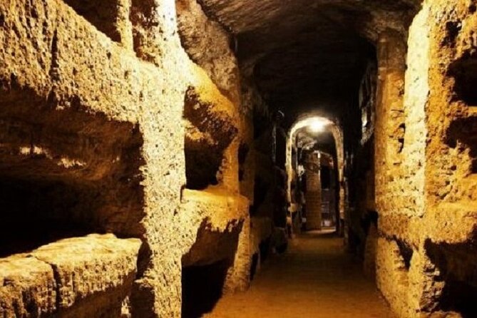 Appian Way Bike tour Underground with Catacombs & Lunch - Cecilia Metella’s mausoleum and Castrum Caetani: stone that survives
