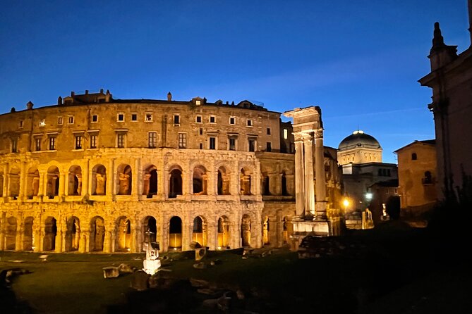 Best of Rome by Night Private Sightseeing Chauffeured Tour | pick up/Drop off - Trevi Fountain After Dark: Baroque Lighting and the Coin Legend