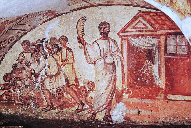Catacombs Tour with Transfer – Optional Capuchin Crypt or Trevi - Underground Trevi Fountain district option: English-guided after the catacombs
