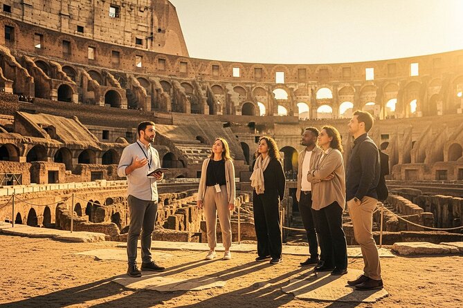 Colosseum at Golden Hour Guided Tour with Arena Floor - Golden Hour at the Colosseum: Photos and the “stage” feeling