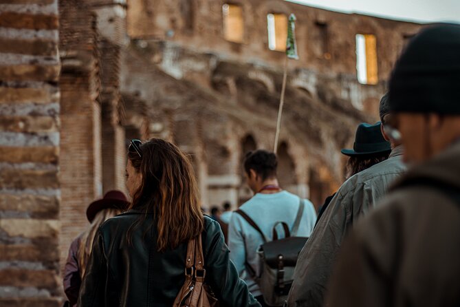 Colosseum with Arena, outside Forum & Trevi Fountain Group Tour - Practical logistics: meeting point, ID names, and security rules