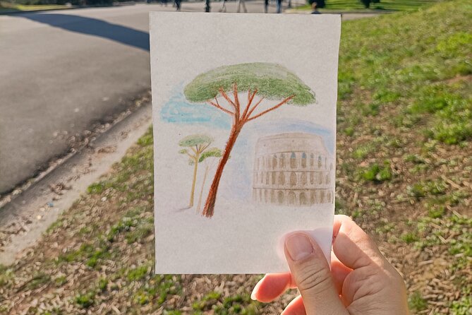 Design your own Postcard of Rome - tour with artistic activity - Key highlights at a glance