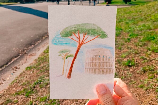 Design your own Postcard of Rome - tour with artistic activity - Materials Included: What You Get (and What You Can Ignore)