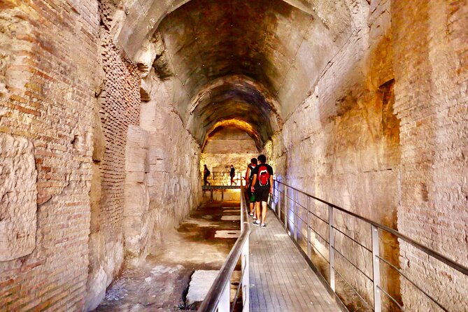 Expert Guided Tour of Colosseum Arena OR Underground, and Forum - Choosing Arena floor vs Underground chambers (don’t guess)