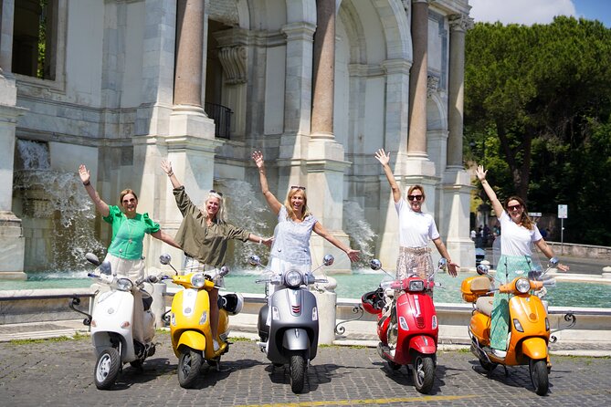 Explore Rome on a Vespa: Uncover the City's Hidden Gems - Stop 1: Colosseum close-up, then Piazza Venezia and Altare della Patria