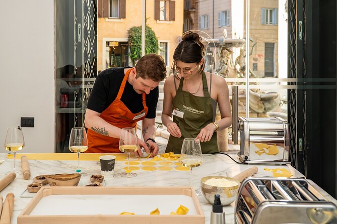Farmer's Market and Pasta Making with Italian Wine - The market shopping: meats, cheese, bread, and the Roman logic