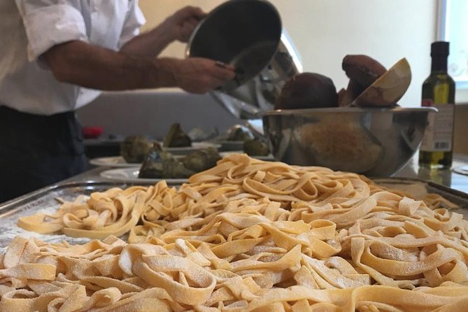 Farmers Market Shopping with Roman Full Course Class - (SHARED) - Prosecco, Wine, and Antipasti: The Food Day Pacing