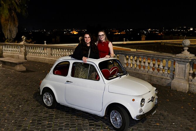 Fiat 500 Private Photoshoot with a Roman, pickup included - Stop-by-stop: Monte Oppio and the Colosseum photo from a small park