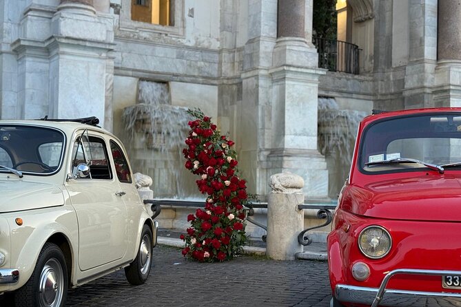 Fiat 500 Professional Pictures Rome Tour - Gianicolo Hill and Il Fontanone: skyline views and monuments