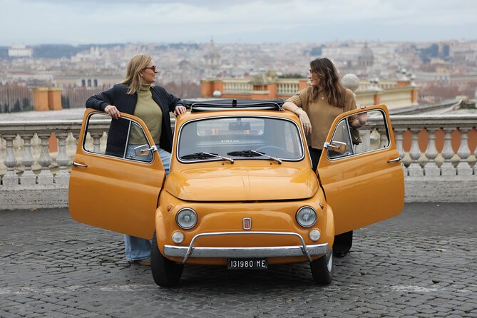 Fiat 500 Roma Professional Photography Service - Gianicolo Terrace viewpoint: the best way to end with a big Rome view