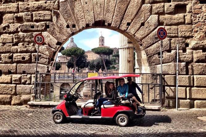Full day private guided tour of Rome by golf-cart & Colosseum and Roman Forum - A golf-cart day that keeps your energy for the big sites