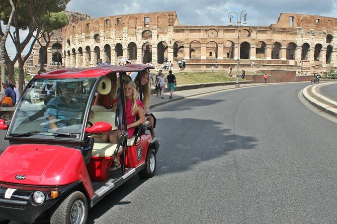 Full day private guided tour of Rome by golf-cart & Colosseum and Roman Forum - Foro Romano: walking the streets where emperors ruled