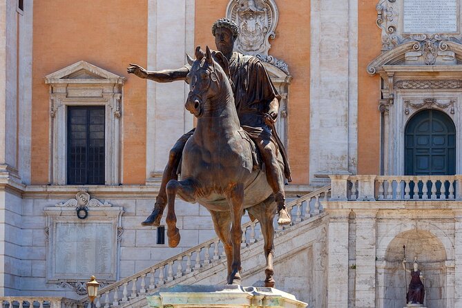 German Vom Kapitol bis zum Campo de' Fiori - Walkingtour - Piazza del Campidoglio and the Marc Aurel statue: start with symbols, not noise