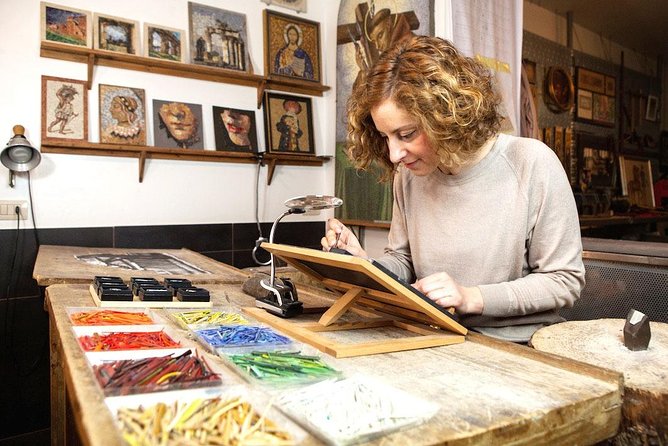 Micromosaic Jewelry Workshop in Rome, Italy - What’s Included: Pendant Frame, Chain, Tools, and the Box You’ll Want