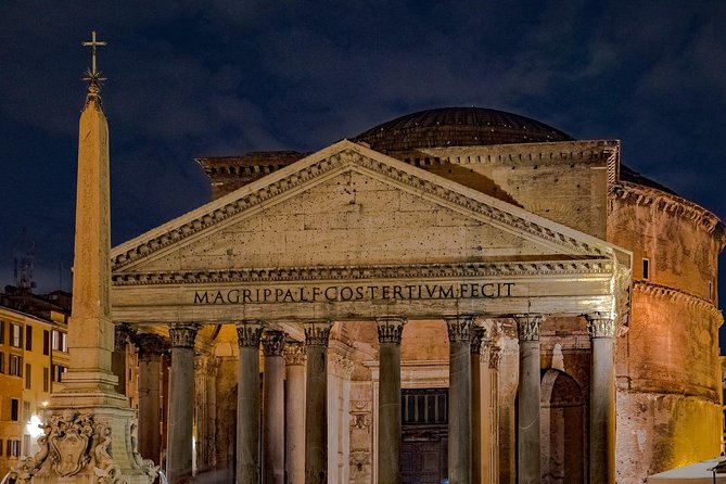 Moonlight Rome: Night Walking Tour of Roman Highlights - Trevi Fountain after dark: lighting, coin wishes, and a photo plan