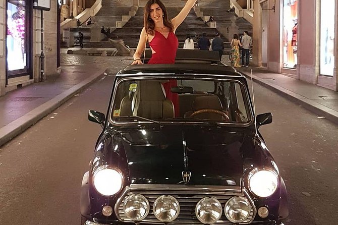 NIGHT TOUR THINK BIG, GO MINI! Rome in Mini Cooper Classic Cabrio - Entering Rome’s Night Mode in a Classic Mini Cabrio
