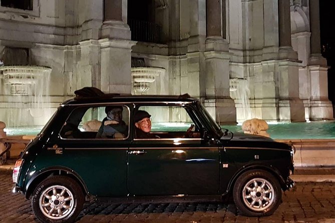 NIGHT TOUR THINK BIG, GO MINI! Rome in Mini Cooper Classic Cabrio - Piazza di Spagna, the Pantheon, and Fast Stops That Still Matter