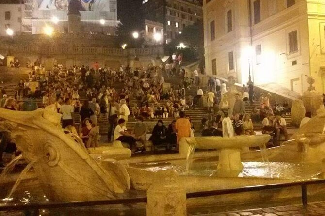 Nocturnal Rome Golf Cart Tour - Trevi Fountain after dark: the classic without the crush