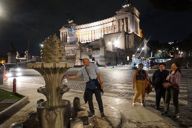 Nocturnal Rome Golf Cart Tour - A quick architectural surprise on the way