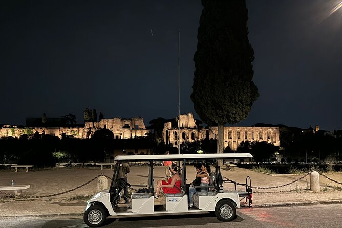 Nocturnal Rome Golf Cart Tour - Colosseum: short visit, ticket not included