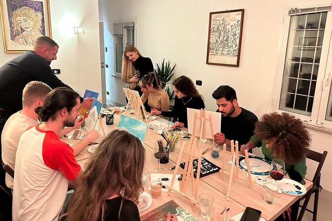 Paint and Free Flowing Wine Art Class in Rome with Pizza - Value Check: Is $71.05 a Good Deal?