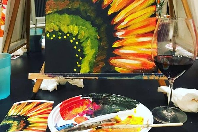 Paint & Sip in a 17th-Century Palazzo with Wine & Pizza - What You Actually Take Home: A Finished Canvas