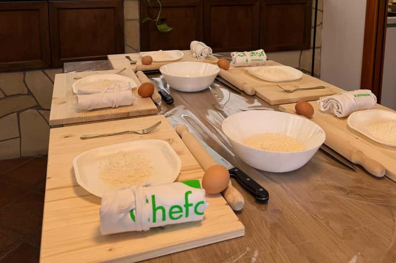 Pasta and tiramisù Cooking class with Wine at Piazza Navona - From flour and egg to pasta dough: the hands-on skill that sticks