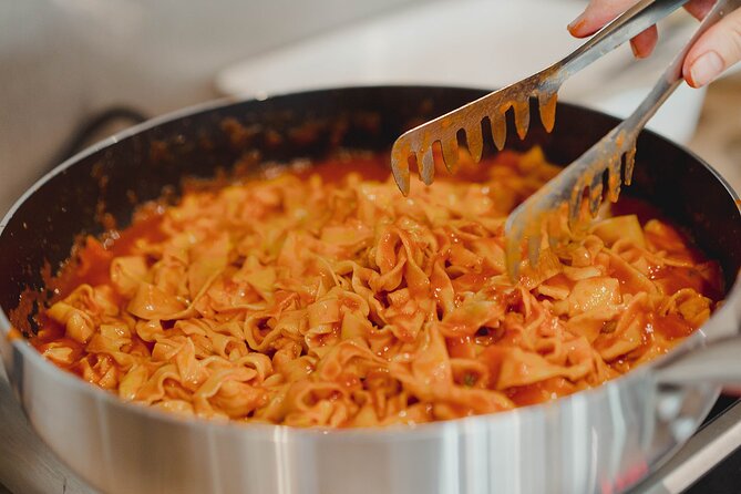 Pasta and Tiramisù Cooking Workshop in the Heart of Rome - What Happens During the Meal: Sauces, Wine, and the Rome-Style Dinner Pace