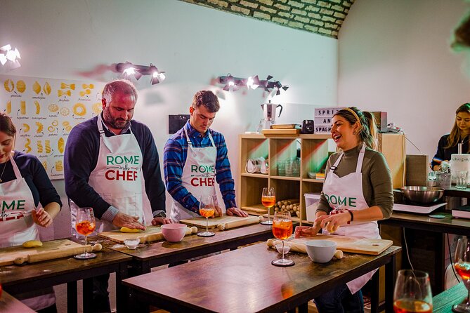 Pasta Cooking Class Near the Colosseum with 3 Spritz Cocktails - The Spritz Lesson: Aperol, Hugo, and Limoncello