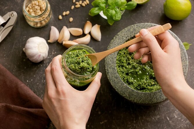 Pasta Cooking Class with Pesto Sauce Making in Rome City Center - Small-Group Coaching: Why the Chef Attention Matters