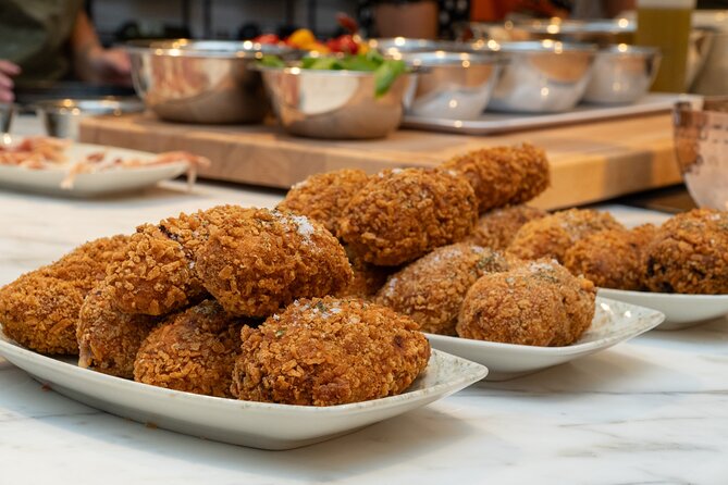 Pizza, Gelato & Suppli Cooking Class by Colosseum - Roman supplì: crisp outside, molten inside (fried risotto-ball magic)