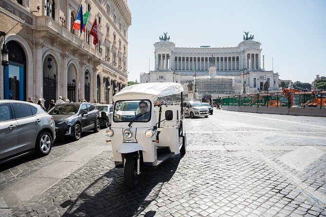 Private 2 Hour VIP Tuk Tuk Tour with Hotel Pickup and Prosecco - Colosseum Stop: Big Wow, Quick Timing, Ticket Not Included