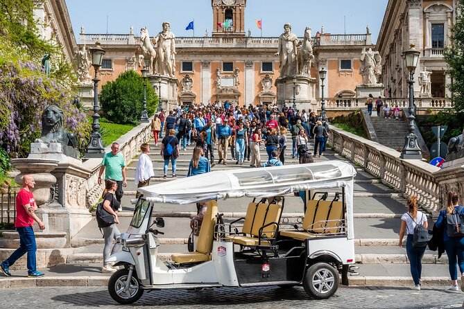 Private: 3 hours ETuk Tour in Rome - The Temple of all the deities and the Mouth of Truth: quick iconic Rome moments