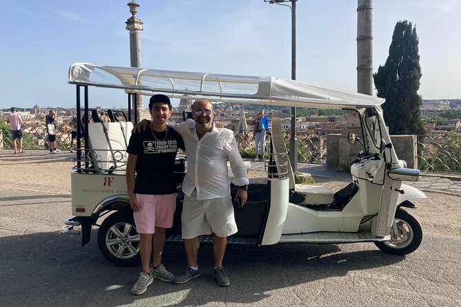 Private: 3 hours ETuk Tour in Rome - Janiculum Hill views and the Terrazza del Gianicolo: a Rome panorama break