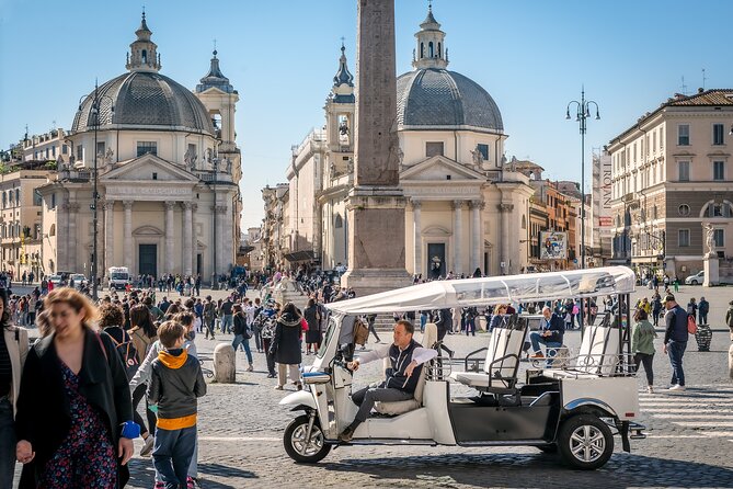 Private: 3 hours ETuk Tour in Rome - Pyramid of Cestius to Aventine Hill: viewpoints, orange-garden vibes, and Roman curveballs