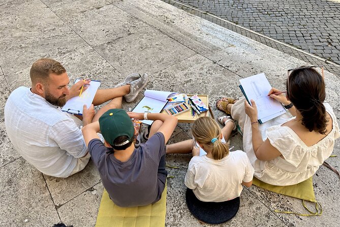 Private Family Scavenger Hunt & Art Lab Tour – Rome Landmarks - Pantheon exterior viewing: learning without the interior pressure