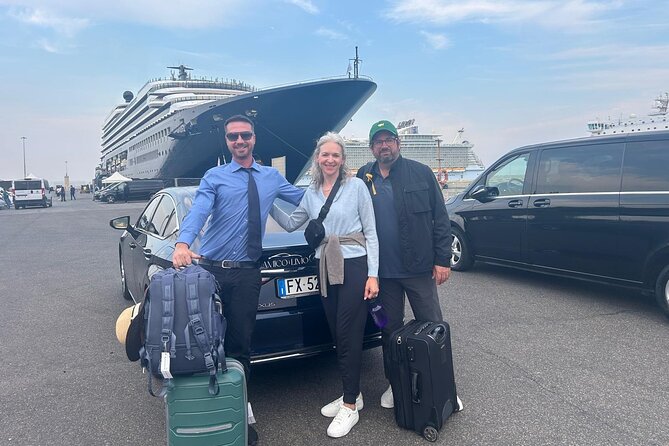 Private Transfer from Rome City or Airports to Civitavecchia Port - In the car: air-conditioned comfort and Valerio-level helpfulness
