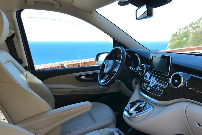 Private Transfer to Positano - The Ride Comfort: Mercedes E or V Class, Air-Conditioning, and Luggage Space