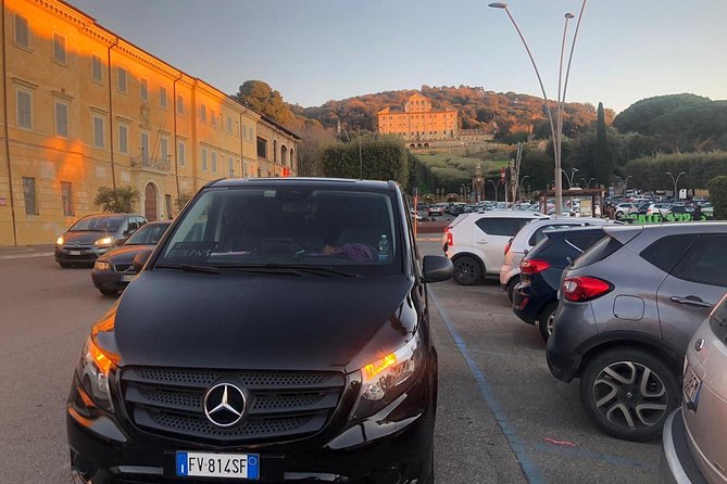 Private VIP Airport Transfer from Rome City to Rome Airport - The Mercedes ride to FCO: comfort, luggage loading, and realistic timing