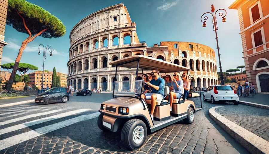 Roma: Golf Cart Night Pick up Tour - Pickup in the city center and how not to waste time