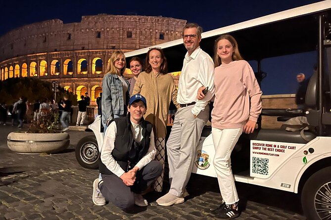 Rome 2 hour Golf Cart night tour with Hotel Pickup - Key things to know before you book