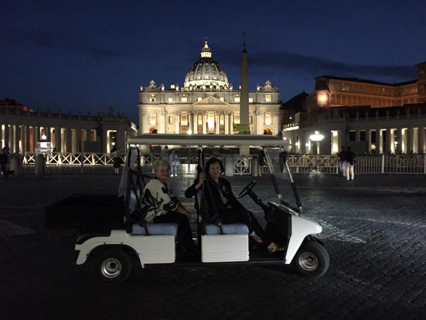 Rome: 2-Hour Golf Cart Sightseeing Tour at Night - Key Things That Make This Night Golf Cart Tour Work