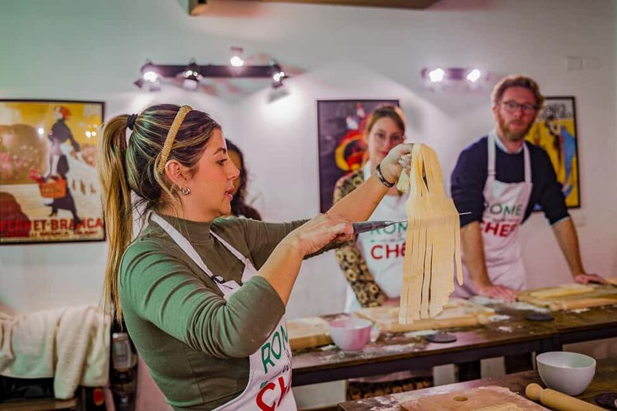 Rome: 2-in-1 Family-Friendly Pasta & Tiramisu Cooking Class - Drinks, Music, and the Pace of a Small Group Class