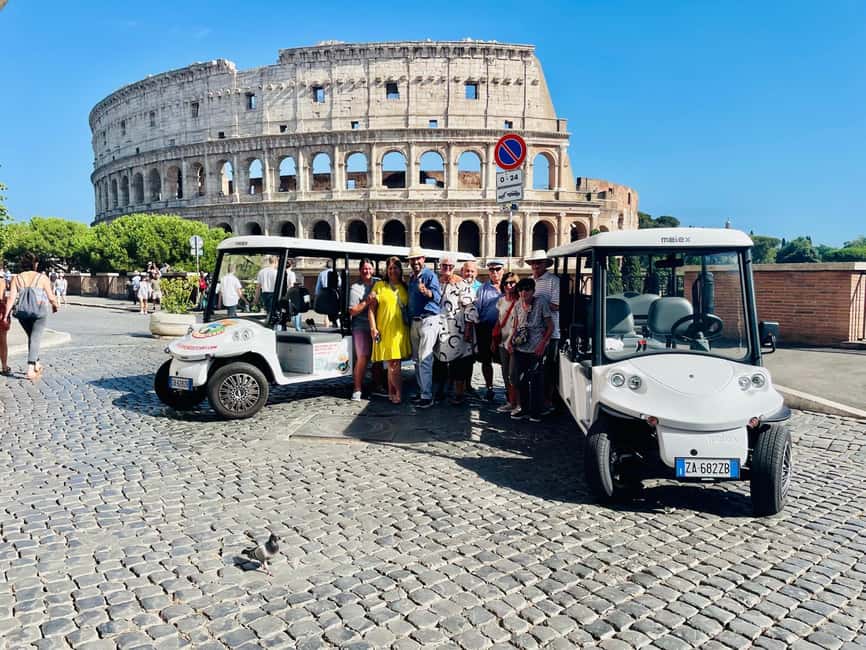 Rome: 4 hours Electric Golf Cart Tour with Custom Itinerary - Key things I’d bet on