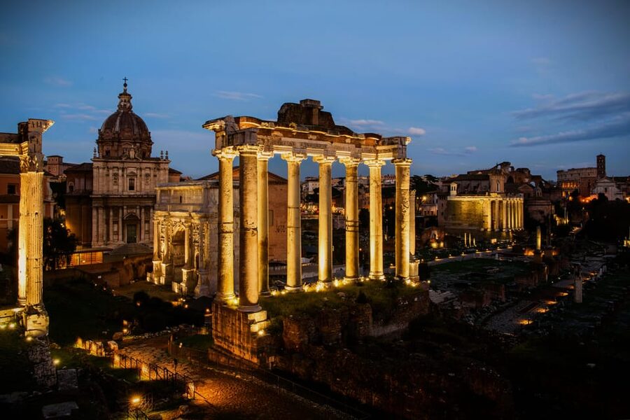 Rome: Ancient Rome Night Tour - Piazza Venezia to Capitoline Hill: the Roman Forum view you came for