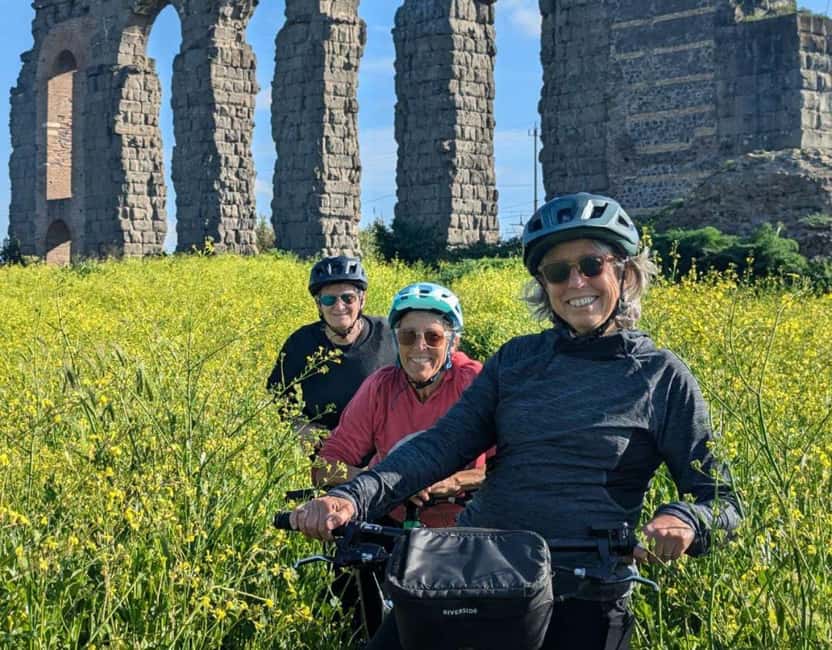 Rome: Appian Way, Aqueducts, & Catacombs E-Bike Guided Tour - Parco degli Acquedotti and Torre Fiscale Park: Aqueduct Arches at Human Scale